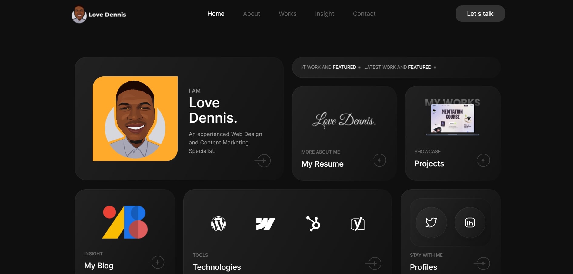 best-developers-portfolios- love dennis